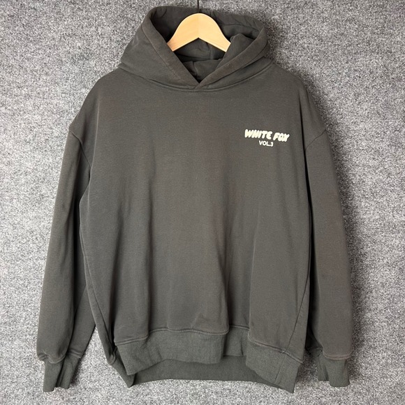 White Fox Tops - White Fox Hoodie Womens M Charcoal Grey Good Vol 3 Graphic Oversized Pullover